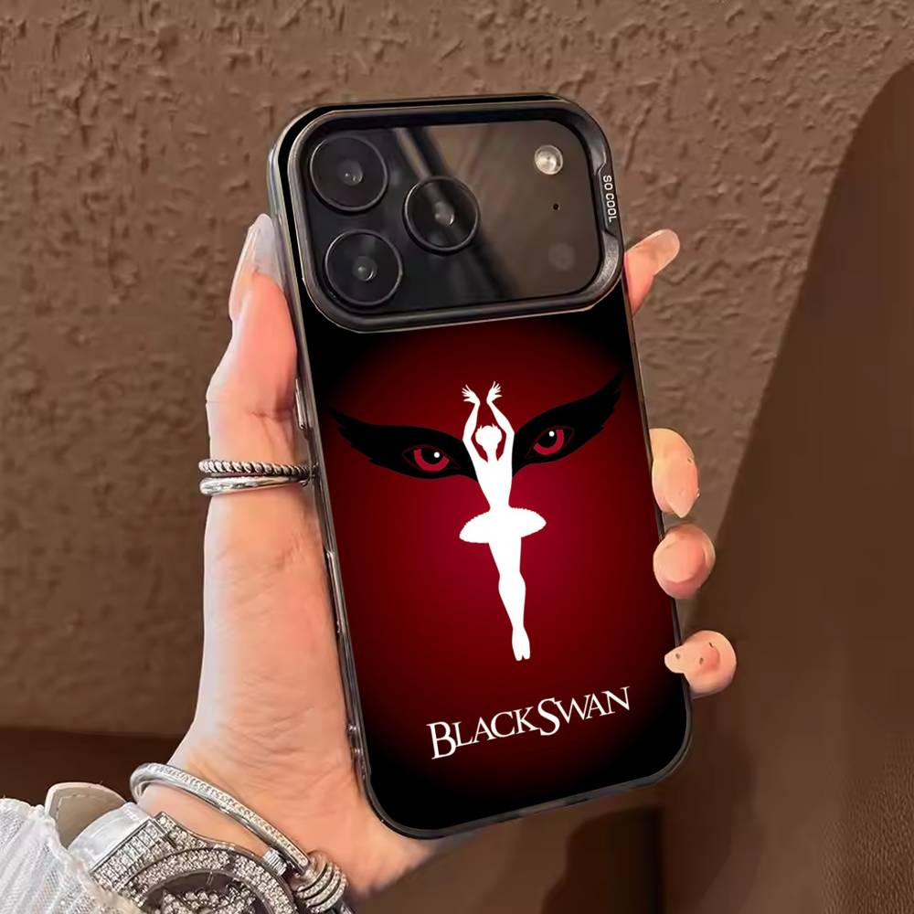 

Movie B-Black S-Swan Classic Phone Case Color Silver Shell For IPhone 17 16 15 14 13 12 11 Pro Max Plus iPhone16e
