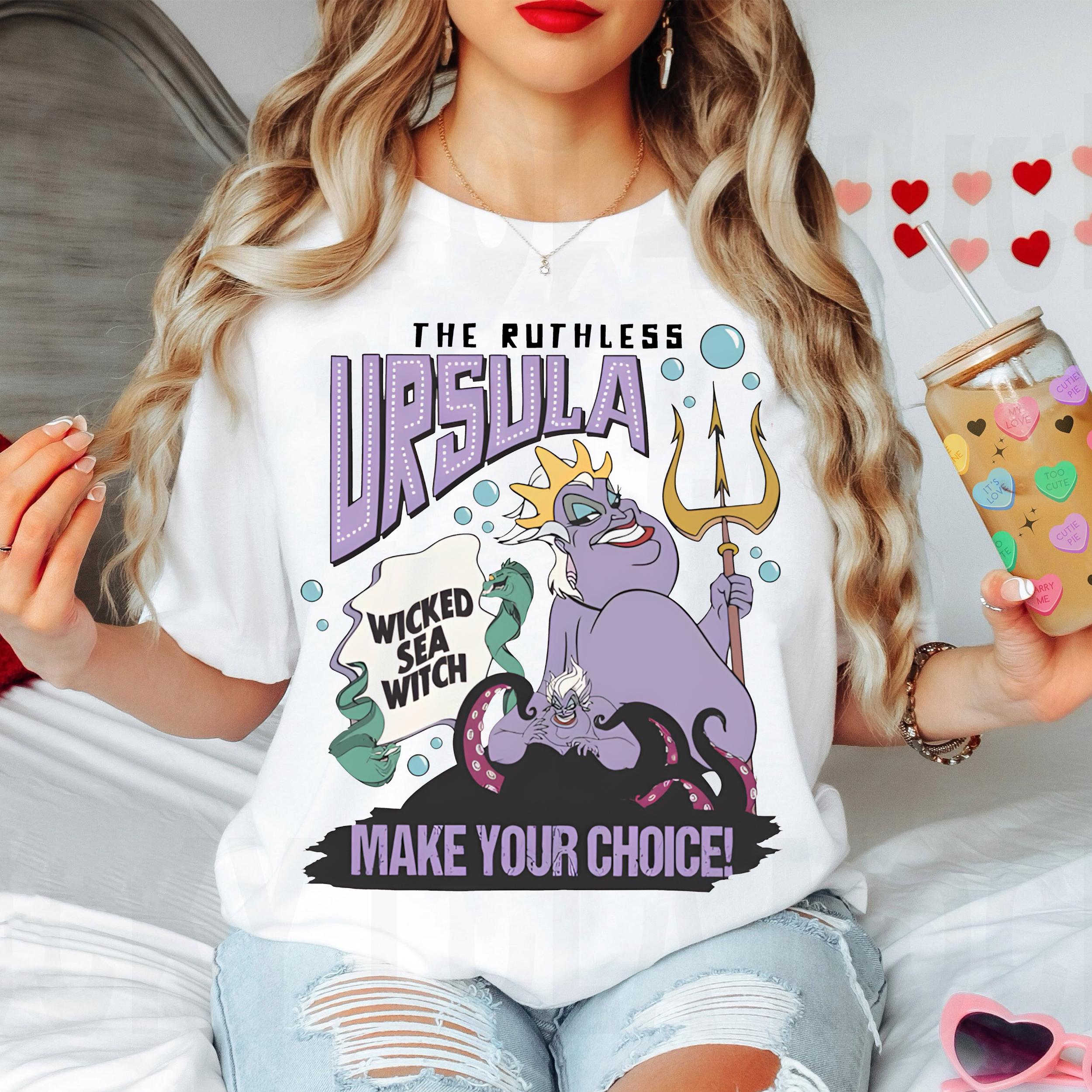 The Ruthless Ursula Shirt Wicked Sea Witch TShirt Little Mermaid Witch Ursula Cruella Tee Disney Villains Tee S