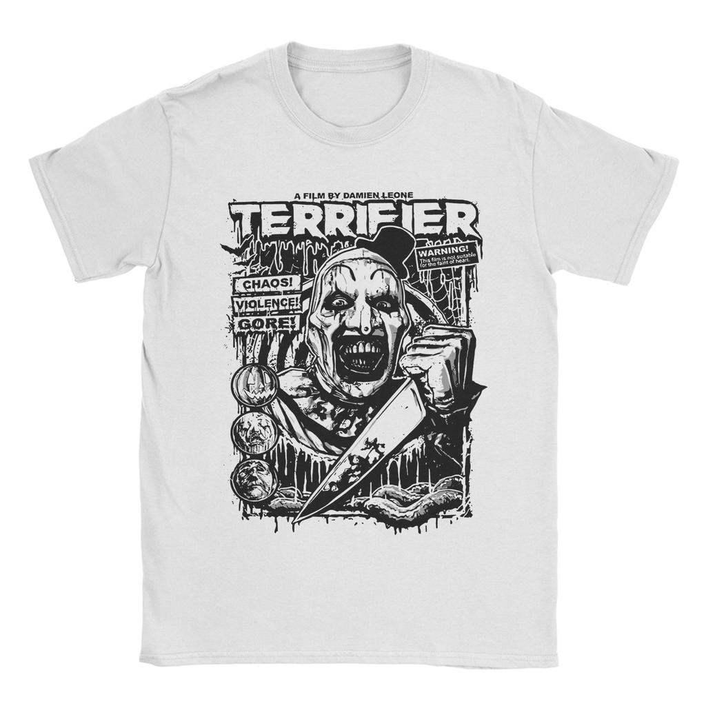 Halloween Horror Terrifier Film Unisex s T Shirts  Fun Tees Short Sleeve Crewneck TShirt Pure Cotton Gift Idea Clothes