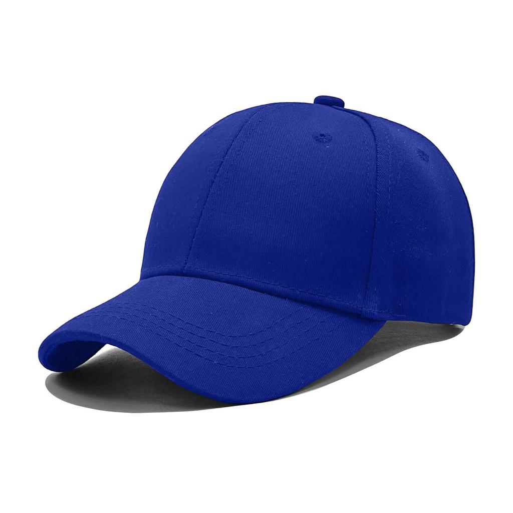 Stijlvolle effen katoenen baseballpet met zonbescherming en geborduurd ontwerp
