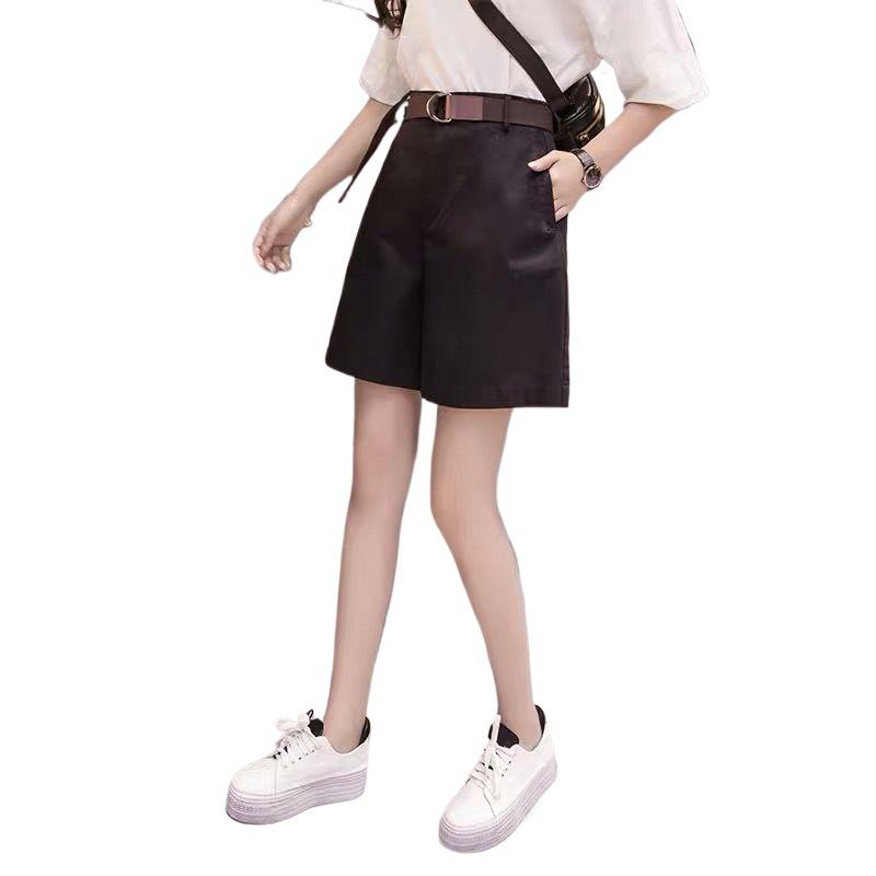 Women's High-Waisted Wide-Leg A-line Shorts - Summer 2026 Korean Style Casual Capris