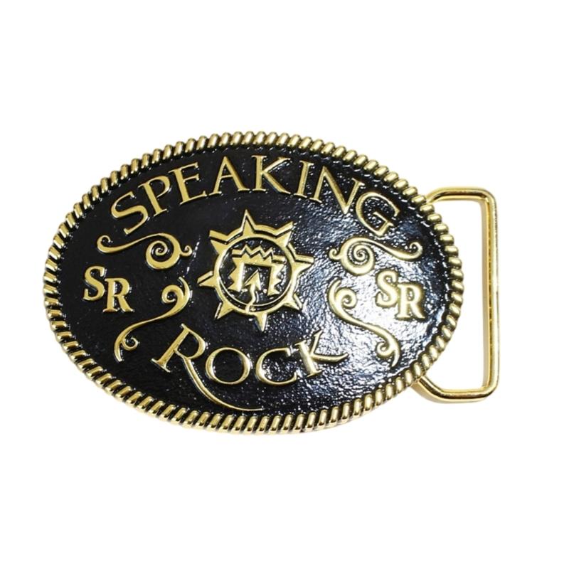 

Embosse Pattern Belt Clasp For 1.5inch Width Straps Easy Snap On Design Belt Buckle For Adult Unisex Daily Wear 1