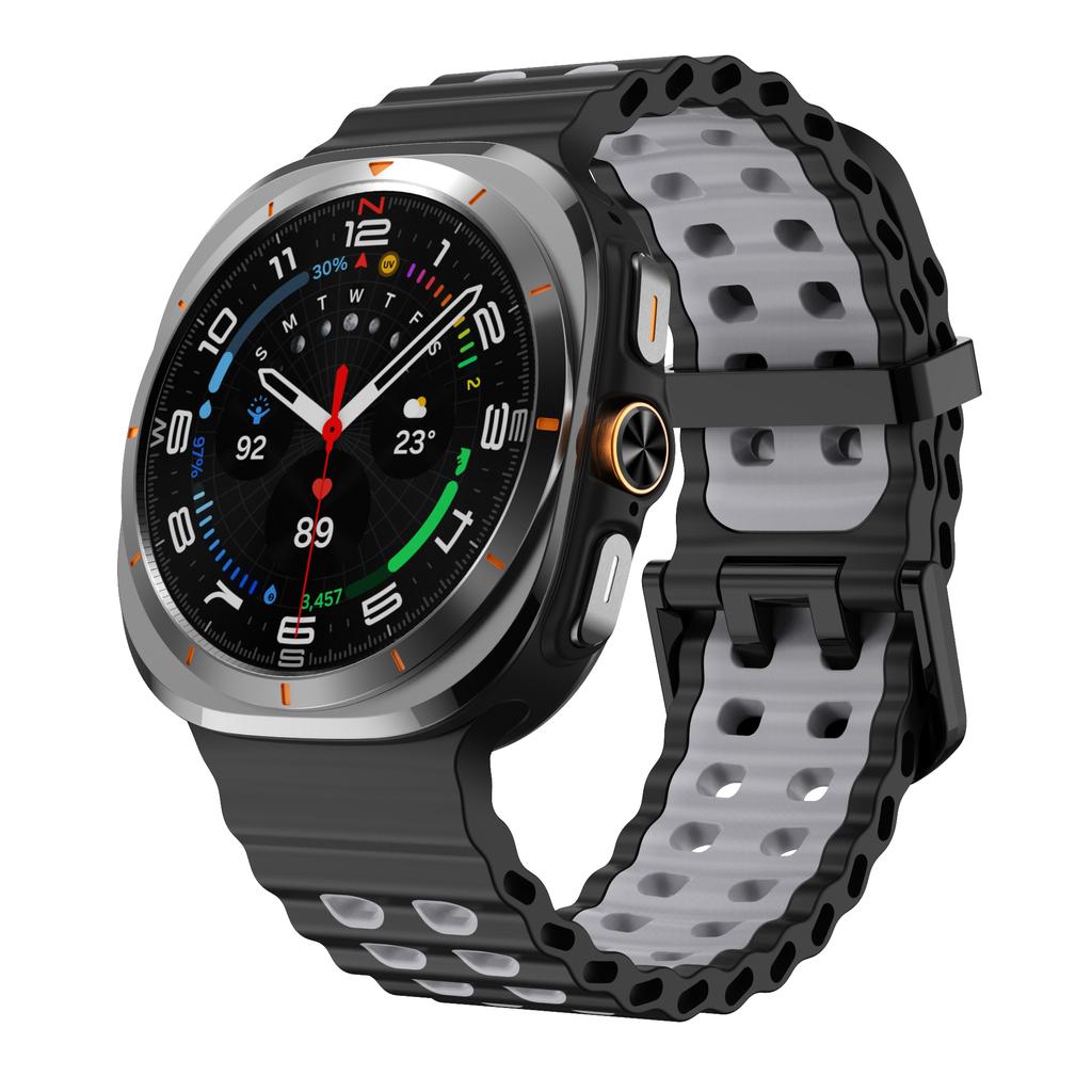 Original Straps For Samsung Galaxy Watch Ultra 47mm Accessories Marine Sport silicone Bracelet correa Galaxy Watch 7 ultra Band