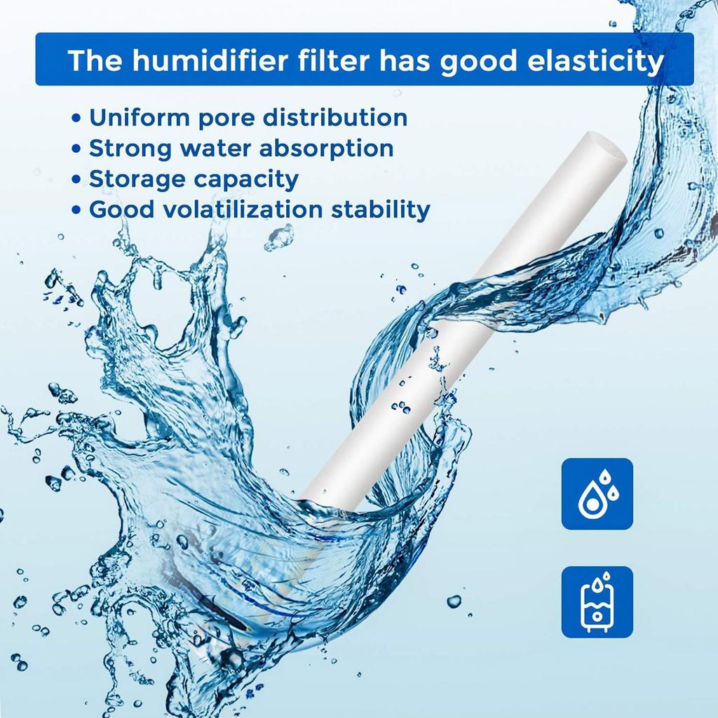 40pcs Humidifier Filter Cotton Sticks for Travel Aromatherapies Tampons Wands Humidifier Refills for Office and Bedroom