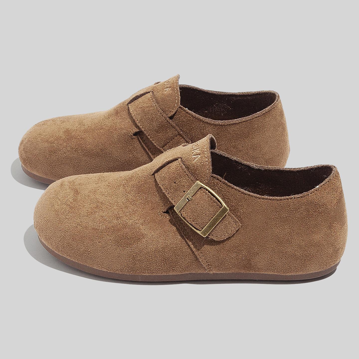 Женские туфли-слипоны на плоской подошве с флисовой подкладкой модные теплые легко сочетаемые повседневные хлопковые туфли 40 3270₽