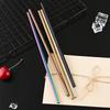 6*215mm 40Pcs Eco-friendly Reusable Metal Straws Set 304 Stainless Steel Drinking Straw Cocktail Party Favor Bar Accessory