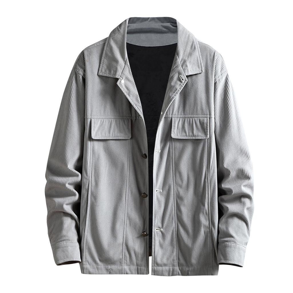Autumn New Corduroy Youth Trend Men's Fashion Casual Coat Men's Wear