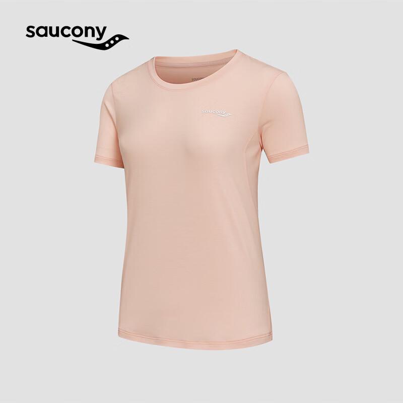 Saucony Women s Slim Fit Breathable Knit Short T-Shirt S