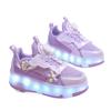Children's Pulley Shoes 2025 Summer New Cute Fun Cartoon Girls Skates Four-wheel Mesh Sports Roller Skating Shoes