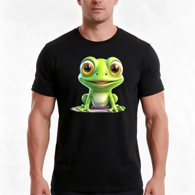 Cute Frog Design 04 Tshirt Summer Casual Cotton Tee Oversized Streetwear Tops Vintage Graphic Print Loose Fit Short Sleeve