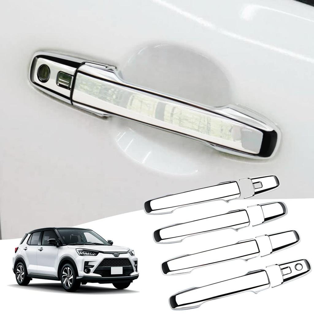 MARCHFA Rise Rocky Door Handle Door Handle Accessory Knob Outdoor Cover Cover, Protector, Part, Cover, (Plated Silver)