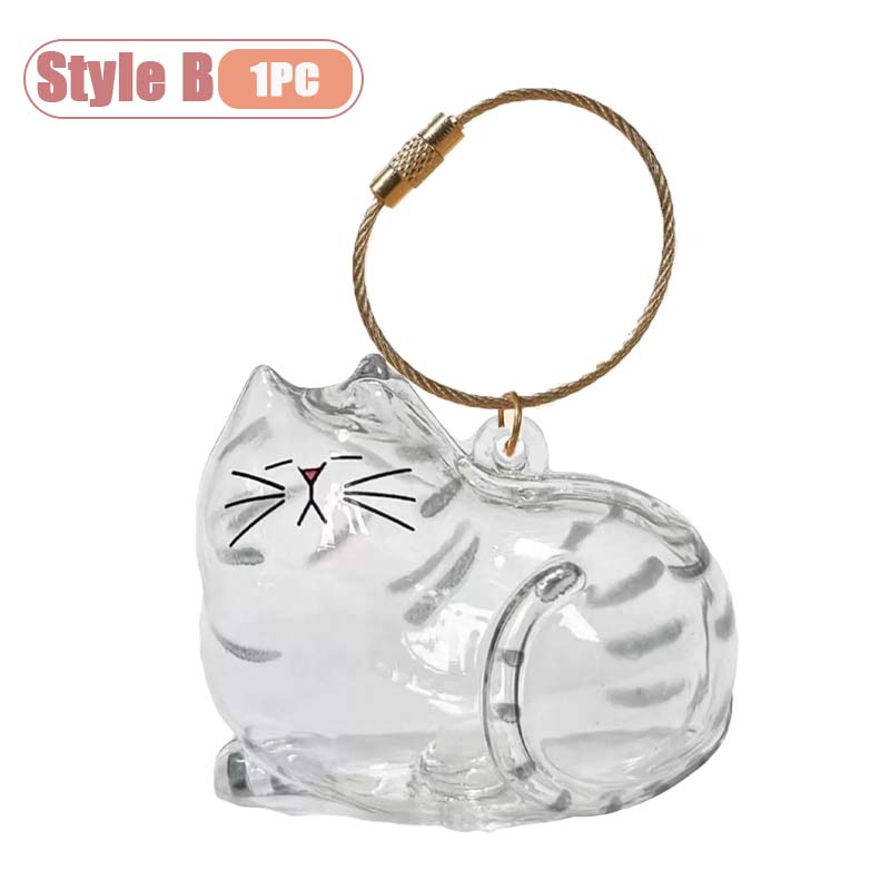 

1-10PC Transparent Pet Hair Storage Box Hair Keepsake Container for DIY Decoration Memorial Gift Box for Pet Lovers Home Display