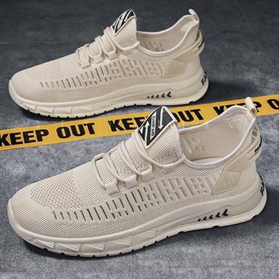 New Spring and Summer Men's Shoes Breathable Mesh Sneakers Lace-up Thick-soled Running Shoes Men's Versatile Casual Shoes