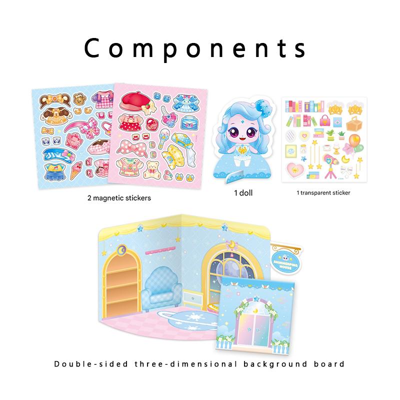 Made in Korea -  Shooting Star Catch! Teenieping Magnetic Deco Play Set (6 Options)