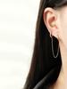 Minimalpiercing 14K Cubic Ring Layered Piercing Earrings
