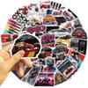 50PCS F1 Formula One Stickers Colorful Graffiti DIY Mug Computer Cell Phone Laptop Decorative Waterproof Stickers