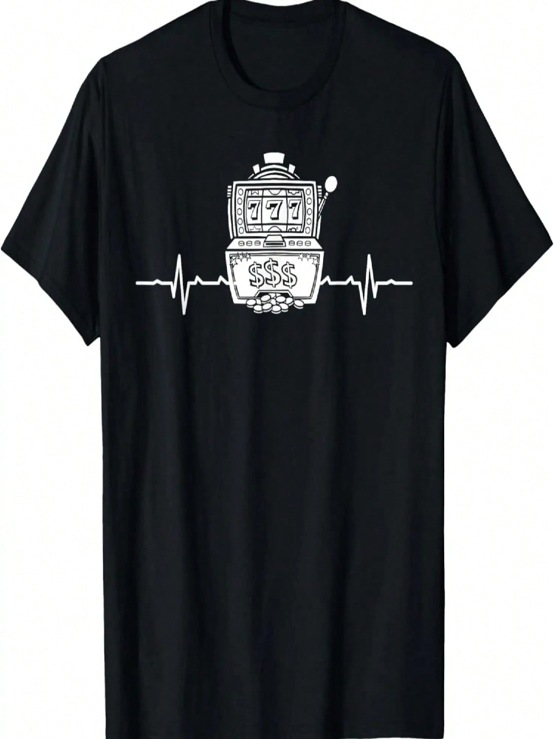 Slot Machine Heartbeat Gambler Casino Outfit For unisex & Wounisex T-Shirt S