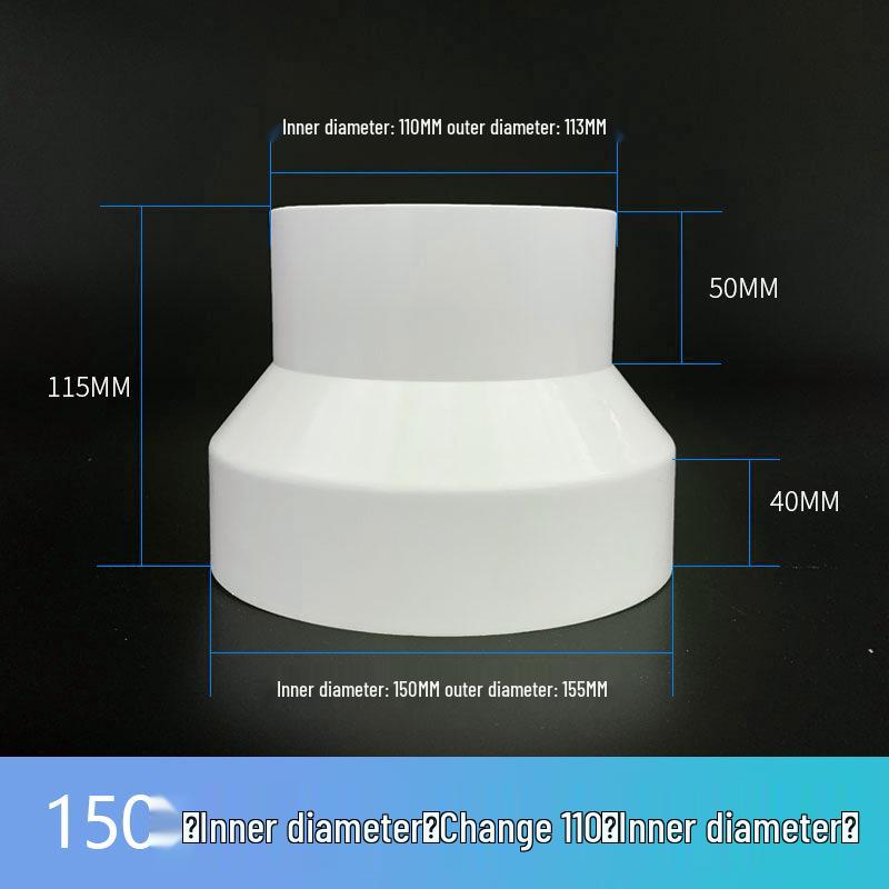 Large To Small Plastic Ventilation Exhaust Pipe Reducer Connector