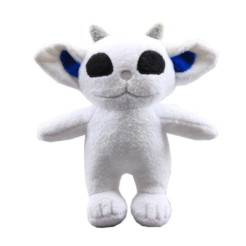 White Cat Pilot Ned Plush Toy Cute Doll Figure Gift 20 cm