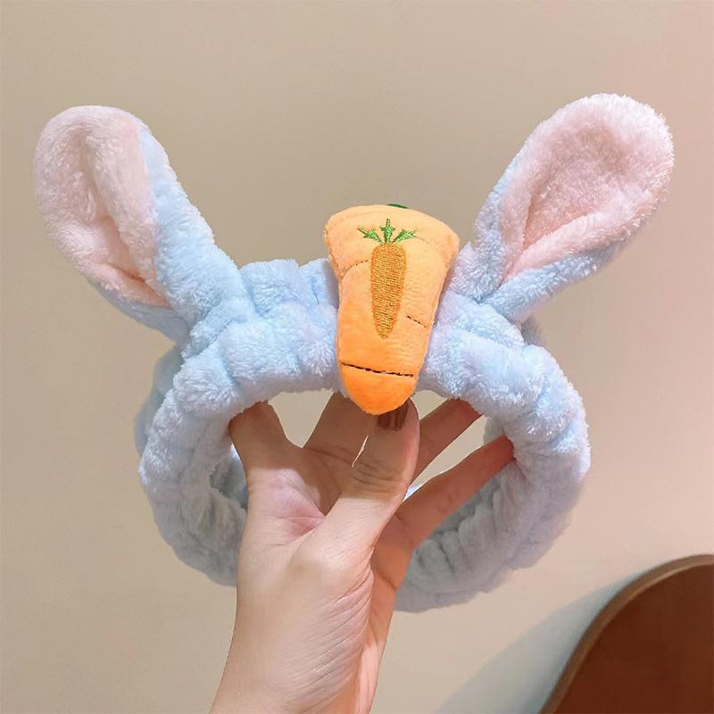 Hairband Cat Coral Plush Headband Cute Soft Hair Bow Headband Hairband Wash Face Makeup Headband Bandage Accessories