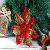 14cm Glitter Artificial Christmas Flowers Festival Decorations Or Party Wedding Decoration Celebrating Wealth Home New Year Gift