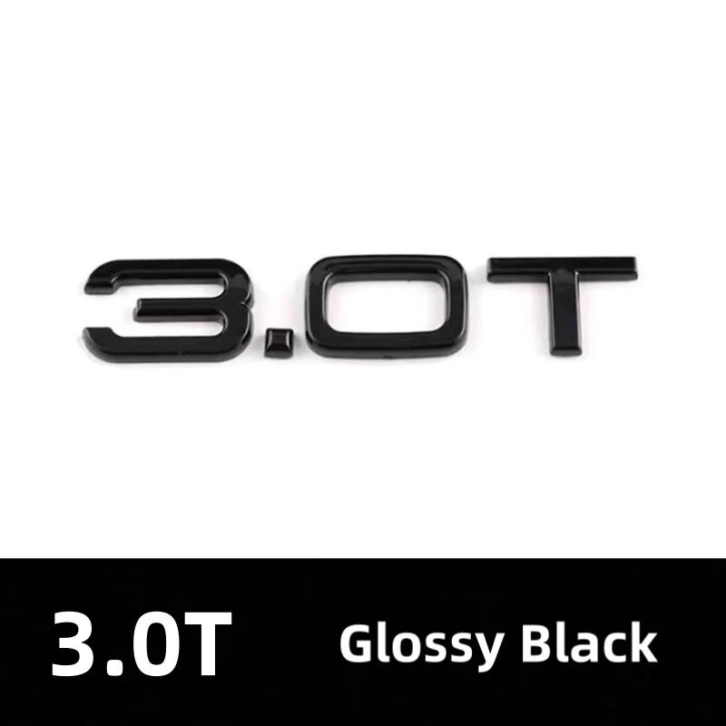2026 Car Rear Trunk Emblem Sticker For Audi A3 A4 A5 A6 A7 A8 Q3 Q5 Q7 Original Size Quarrto Sline Emblem ABS Black Refit Accessories
