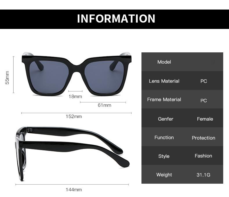 New Fashion Sunglasses Women Brand Designer Retro Rectangle Sun Glasses Female Ins Popular Colorful Vintage Square Eyewear