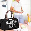 Diaper Bag Large Capacity Letters Embroidery Double Handle Strap Mommy Hospital Travel Bag for Outdoor