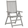 VidaXL Chaises inclinables de jardin lot de 2 et coussins bois acacia 3064701