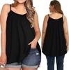 Plus Size Wire-Free Yoga Camisole with Integrated Cup