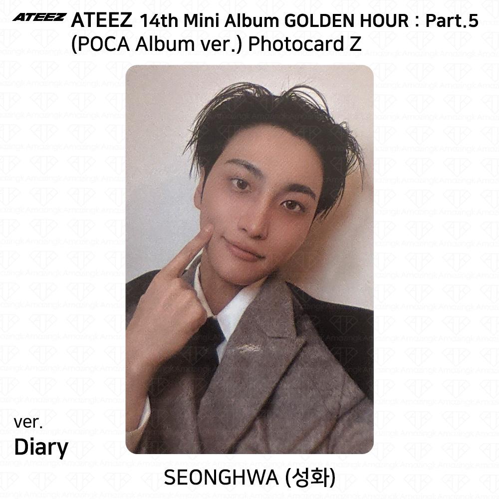 ATEEZ 14° Mini Album Golden Hour Parte.5 Album POCA ver. Photocard DIARY VER