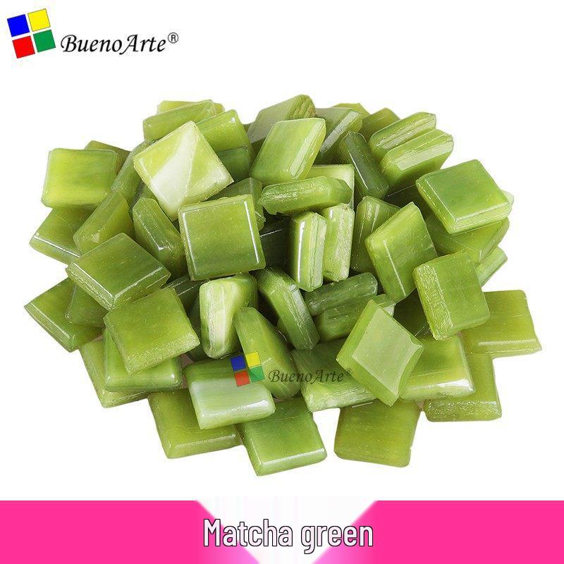 260 Stück 1 cm Transparente Eisjade Mosaik Glasperlen für DIY Kerzenhalter Basteln