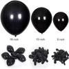 Matte Black Latex Party Balloons