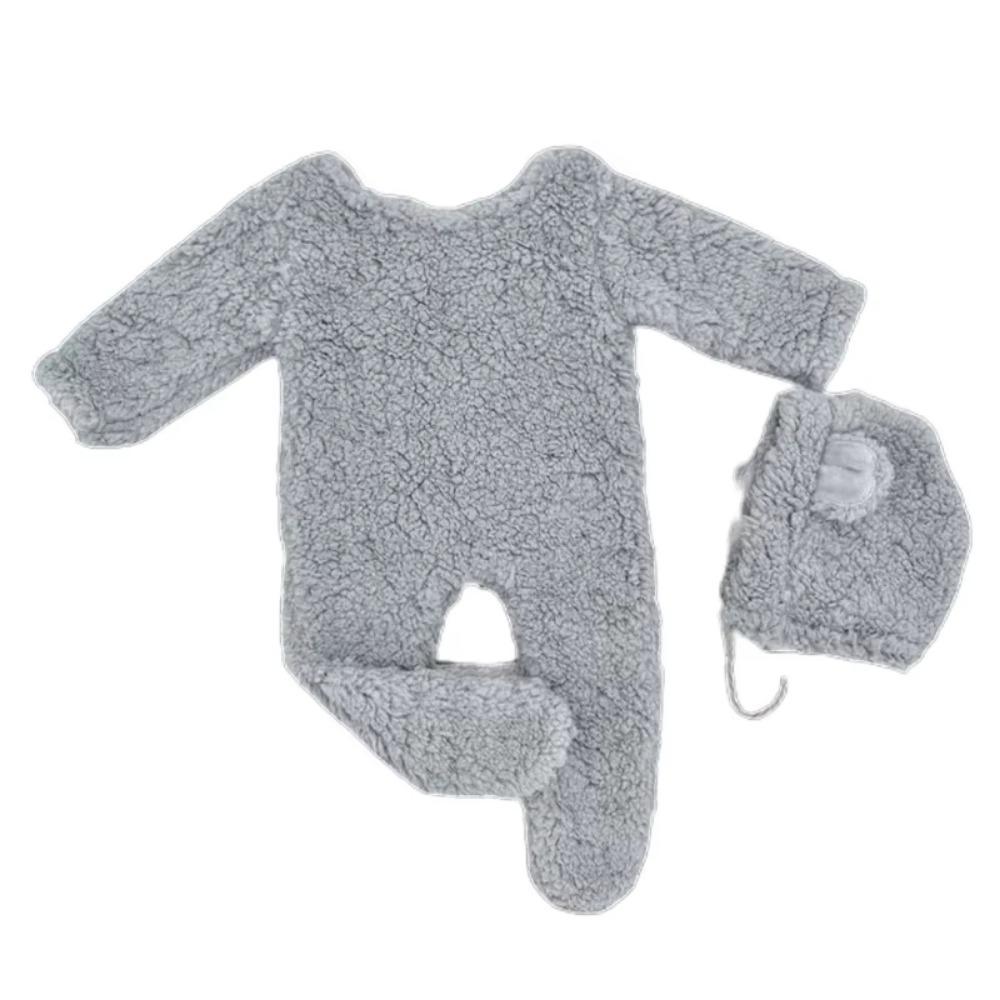 Bear Design Newborn Photoshoot Outfit Newborn Bear Bonnet and Pajama Set  Newborn Photoshoot