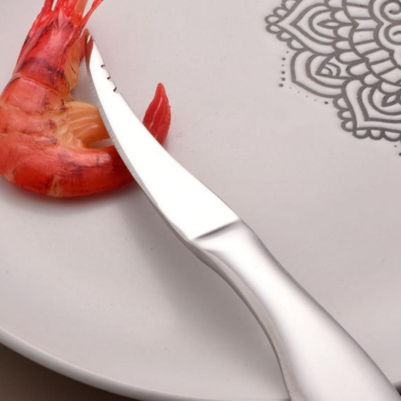 Crawfish Peeler Tool Stainless Steel Crawfish Deveiner Fish Cleaning Tool Fish Descaler Kitchen Gadget Nail Protection For Home