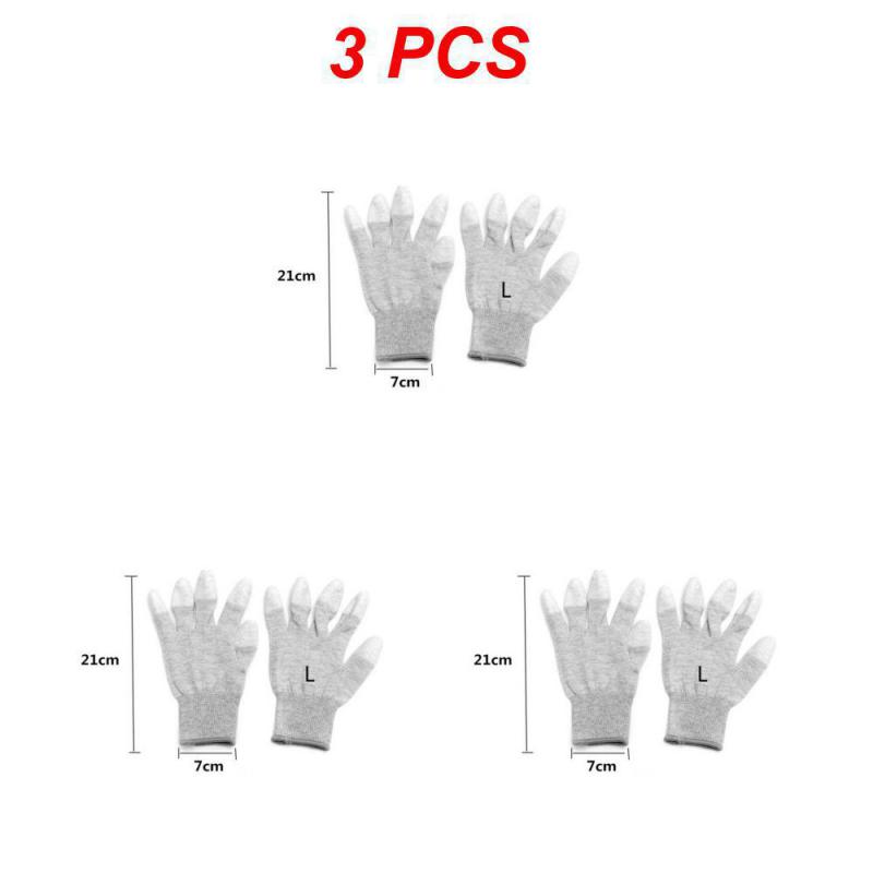 1~10PCS Anti Static Gloves Electronic Working Gloves Household Clean Knitted Gloves Non-slip Wear-resistant Industrial