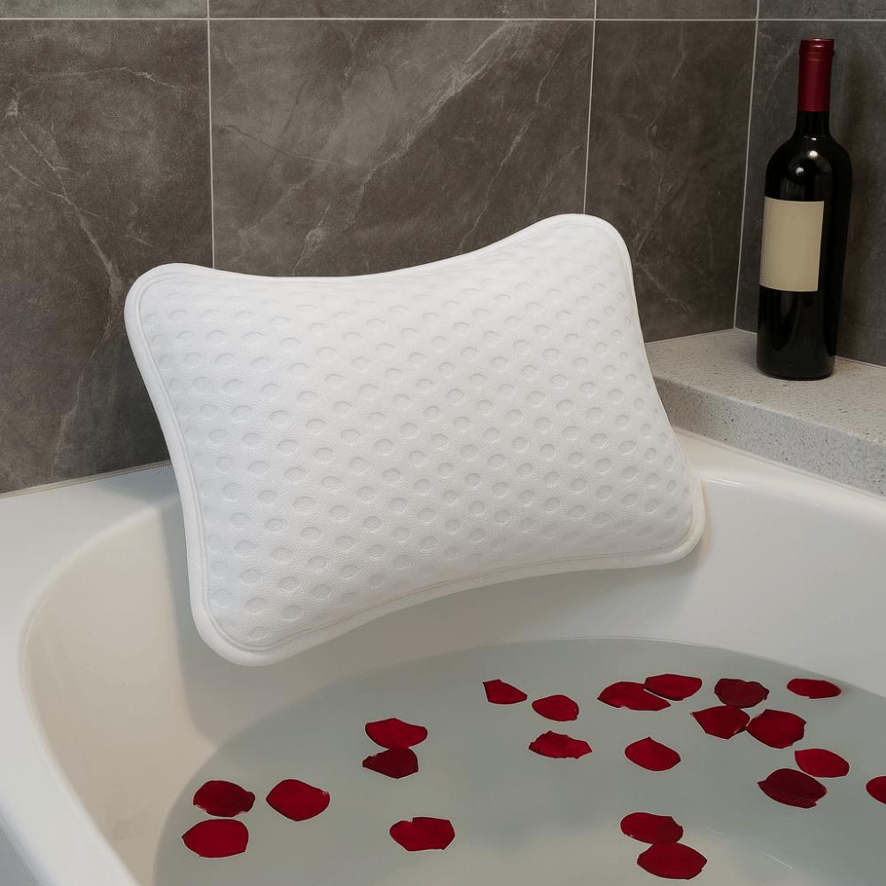 2 Suction Cups Bathtub Pillow Comfortable Bathtub Headrest Bathtub Cushion  Shower Relaxation
