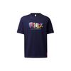 Reebok Cl X Bep Letter Pattern Printed Round Neck Short Sleeve T-Shirt Unisex Tops Blue GT4620