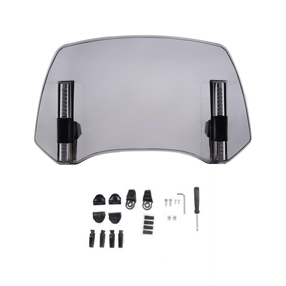 1Pc Motorcycle Windshield,White Folding Large Windshield,For Kawasaki Honda BMW Yamaha Raised Windshield,Motorcycle Accessories