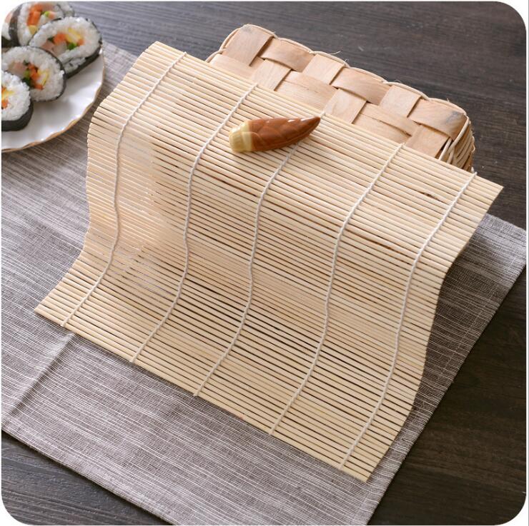 1pcs Sushi Tool Bamboo Rolling Mats DIY Onigiri Rice Roller Chicken Roll Hand Maker Kitchen Sushi Maker Tools Kitchen