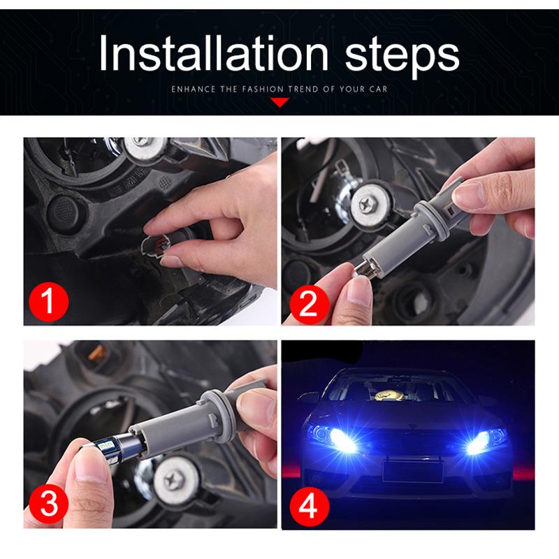 For Peugeot 308 408 206 406 508 307 3008 4007 5008 2pcs W5W T10 LED Bulbs Car Parking Position Lights Width Lamps Accessories