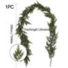 1.5/2.7mArtificial Norfolk Pine Christmas Wreath Green Garland Home Decor Festive Home Accent Room Decor Christmas Decorations