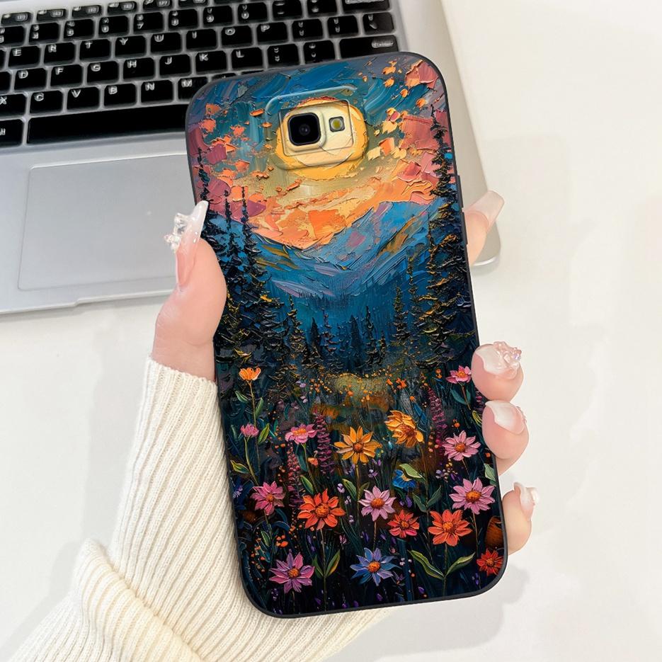For Samsung Galaxy J7 Prime Case SM-G610F Fashion Candy Painted Cover Soft TPU Phone Cases For Samsung J7 Prime J7Prime 2 Fundas