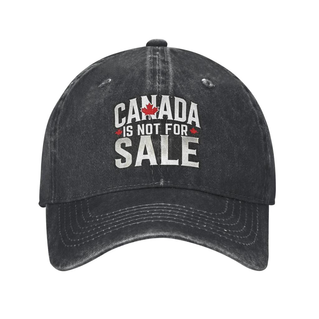 Canada Not For Sale Baseball Cap Vintage Distressed Denim Washed Maple Leaf Proud Canadians Snapback Cap Outdoor Travel Gift Hat