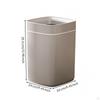 Compact Square Trash Can | Minimalist, FloorStanding Waste Bin, for restroom White