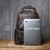 Retro Leather Men's Backpack Top Layer Leather Large Capacity Computer Backpack Crazy Horse Leather Leisure Travel  Men Bag NZPJ