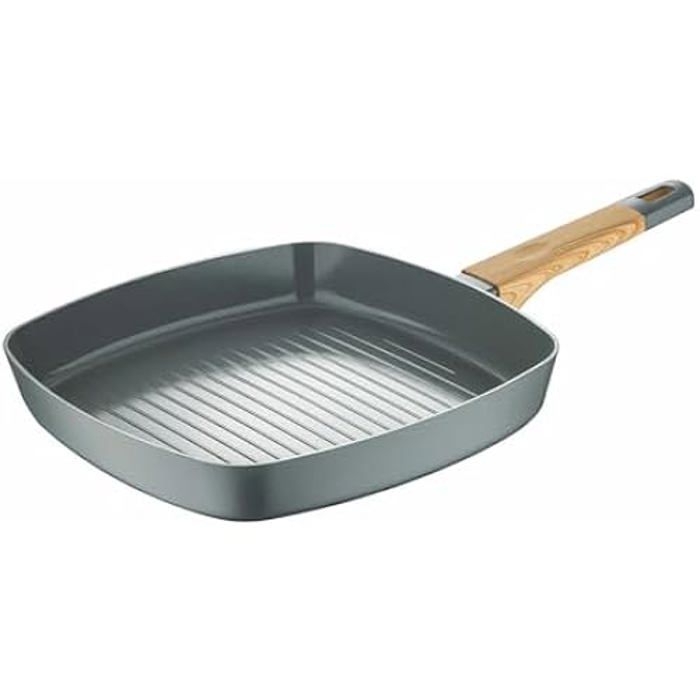 Poêle à rôtir - SAN IGNACIO - Earth Grey SG-6754 - Aluminium - 28 cm - Compatible lave-vaisselle