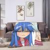 Konata Izumi L-Lucky S-Star Blankets Quality Super Warm  Throw Blanket Winter Students Home Decor Novelty Bedspread