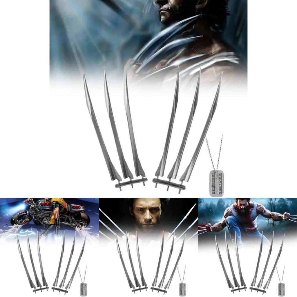 Wolverine Halloween Cosplay Klauen Set Mit Plastik Waffen Zubehör Für Kostümpartys