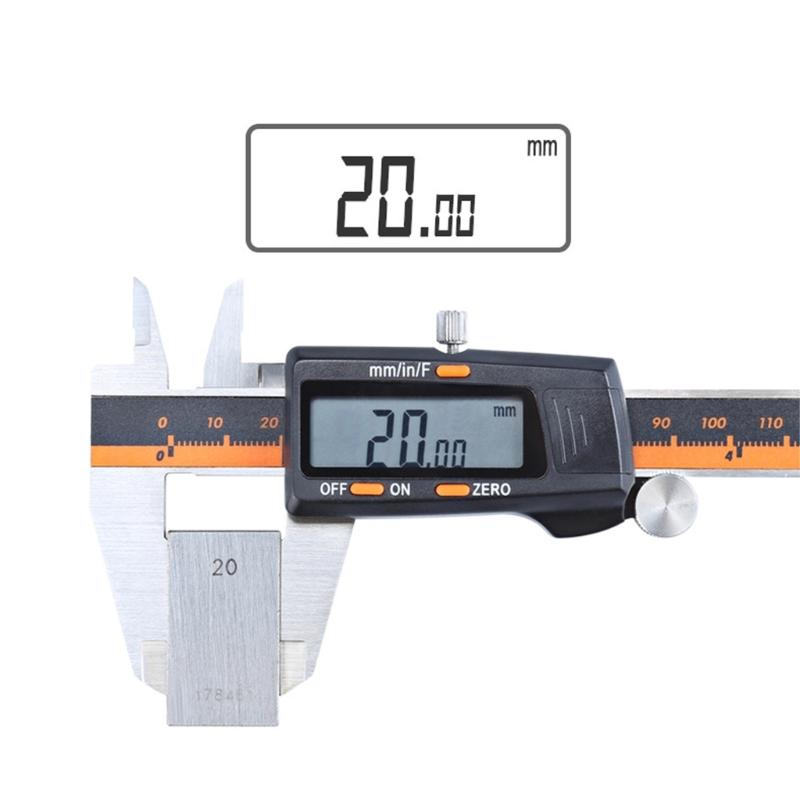 Stainless Micrometer Gauges Vernier Caliper 0-150mm Digital Display Electronic Caliper with Fraction/MM/In Conversion